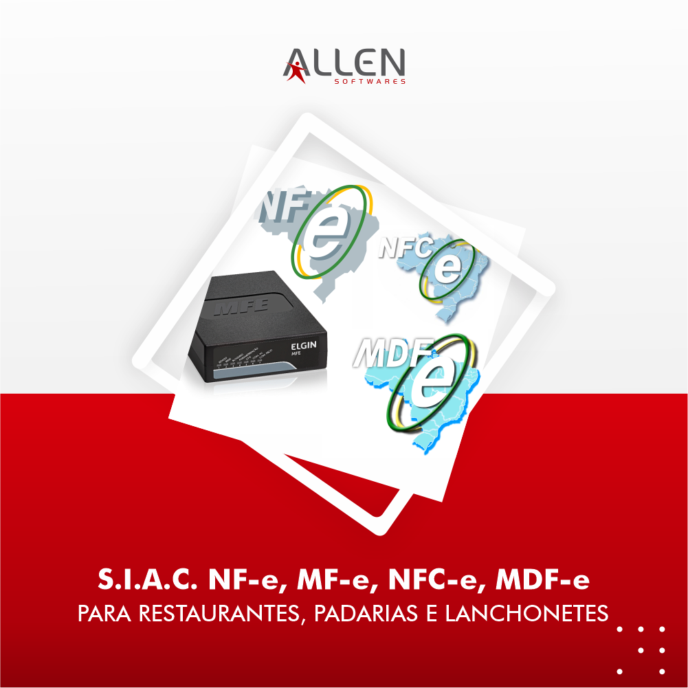 siac-NF-e, MF-e, NFC-e, MDF-e